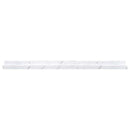 vidaXL Falpolc polcokkal 4 pcs Fehér márvány 80 x 9 x 3 cm Faanyag