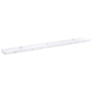 vidaXL Falpolc polcokkal 4 pcs Fehér márvány 100 x 9 x 3 cm Faanyag