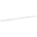 vidaXL Falpolc polcokkal 4 pcs Fehér márvány 115 x 9 x 3 cm Faanyag