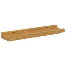 vidaXL Falpolc polcokkal tárolóval 2 pcs Bézs 40 x 9 x 3 cm Faanyag