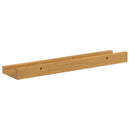 vidaXL Falpolc polcokkal tárolóval 2 pcs Bézs 40 x 9 x 3 cm Faanyag