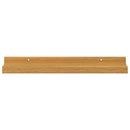 vidaXL Falpolc polcokkal tárolóval 2 pcs Bézs 40 x 9 x 3 cm Faanyag