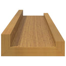 vidaXL Falpolc polcokkal tárolóval 2 pcs Bézs 40 x 9 x 3 cm Faanyag