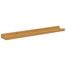 vidaXL Falpolc polcokkal tárolóval 2 pcs Bézs 60 x 9 x 3 cm Faanyag