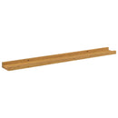 vidaXL Falpolc polcokkal tárolóval 2 pcs Bézs 80 x 9 x 3 cm Faanyag