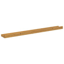 vidaXL Falpolc polcokkal tárolóval 2 pcs Bézs 80 x 9 x 3 cm Faanyag