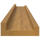 vidaXL Falpolc polcokkal tárolóval 2 pcs Bézs 80 x 9 x 3 cm Faanyag