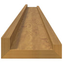 vidaXL Falpolc polcokkal tárolóval 2 pcs Bézs 115 x 9 x 3 cm Faanyag