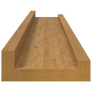 vidaXL Falpolc polcokkal tárolóval 4 pcs Bézs 60 x 9 x 3 cm Faanyag