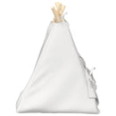 vidaXL Kiskedvenc teepee párnával Fehér 40 x 40 x 50 cm Poliészter