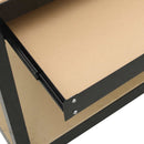 vidaXL Munkapad fiókkal Fekete 80 x 40 x 91 cm Mérnöki fa és fém