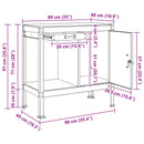 vidaXL Munkapad fiókkal Fekete 90 x 49 x 91 cm Mérnöki fa és fém