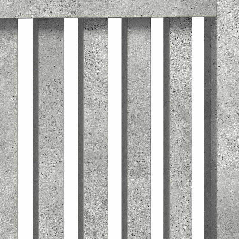 vidaXL Radiátor fedezék Beton Szürke 172 x 19 x 81,5 cm Faanyag