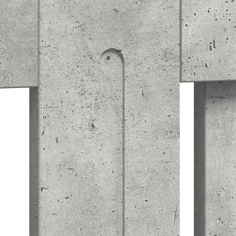 vidaXL Radiátor fedezék Beton Szürke 172 x 19 x 81,5 cm Faanyag