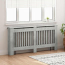 vidaXL Radiátor fedezék Betonszürke 172 x 19 x 81,5 cm Szerelt Fa