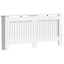 vidaXL Radiátor fedezék Magasfényű Fehér 172 x 19 x 81,5 cm Szerelt Fa
