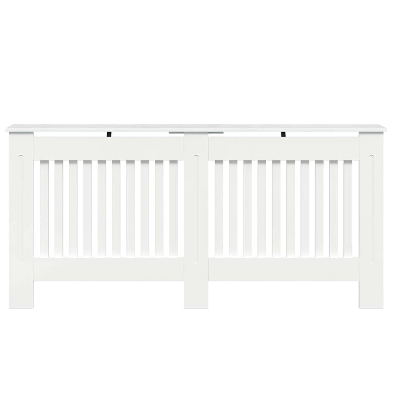 vidaXL Radiátor fedezék Magas Fényű Fehér 172 x 19 x 81,5 cm Faanyag