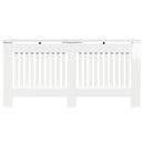 vidaXL Radiátor fedezék Magasfényű Fehér 172 x 19 x 81,5 cm Szerelt Fa