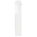 vidaXL Radiátor fedezék Magasfényű Fehér 172 x 19 x 81,5 cm Szerelt Fa