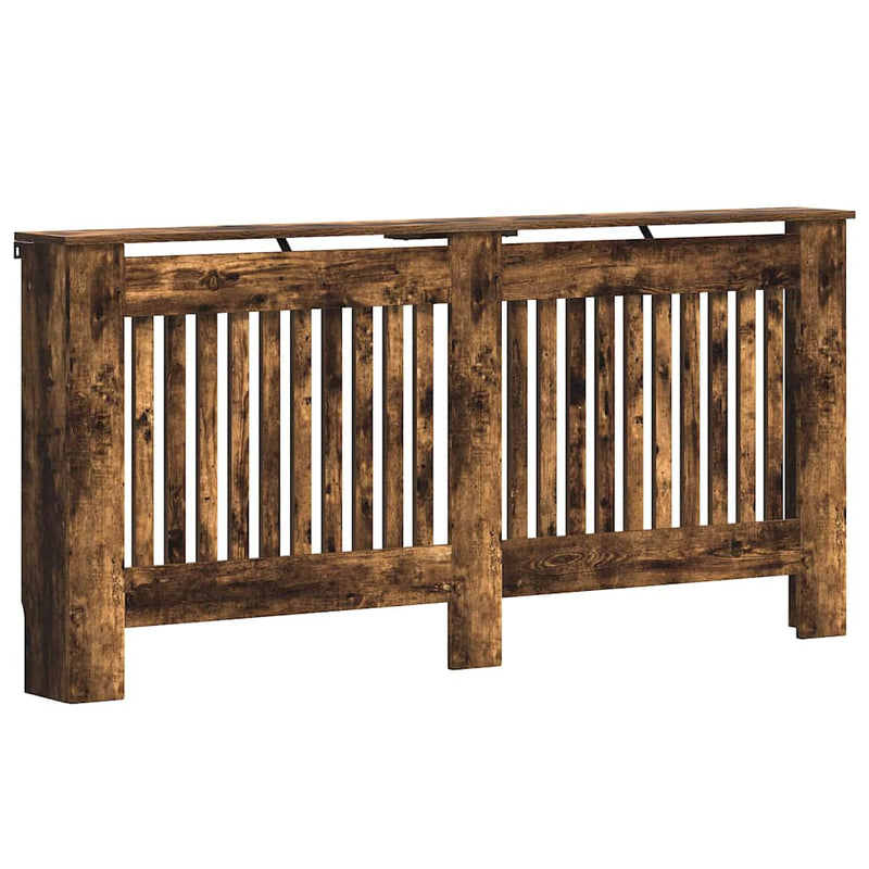 vidaXL Radiátor fedezék Füstölt tölgy 172 x 19 x 81,5 cm Faanyag