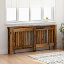 vidaXL Radiátor fedezék Öreg fa 172 x 19 x 81,5 cm Faanyag
