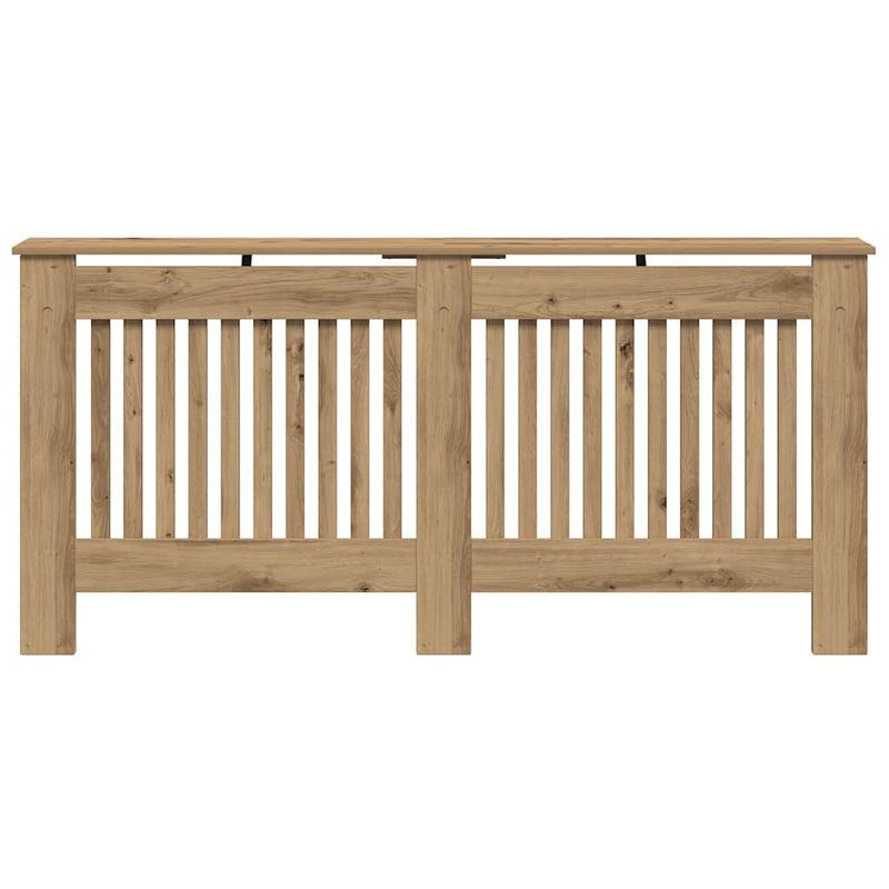 vidaXL Radiátor fedezék Artisan tölgy 172 x 19 x 81,5 cm Faanyag