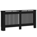 vidaXL Radiátor fedezék Fekete Tölgy 172 x 19 x 81,5 cm Szerelt Fa