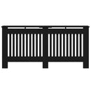 vidaXL Radiátor fedezék Fekete tölgy 172 x 19 x 81,5 cm Faanyag