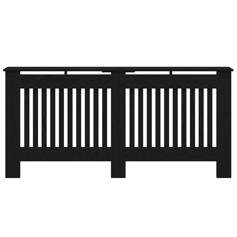 vidaXL Radiátor fedezék Fekete tölgy 172 x 19 x 81,5 cm Faanyag