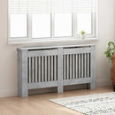 vidaXL Radiátor fedezék Betonszürke 152 x 19 x 81,5 cm Szerelt Fa
