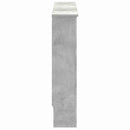 vidaXL Radiátor fedezék Betonszürke 152 x 19 x 81,5 cm Szerelt Fa