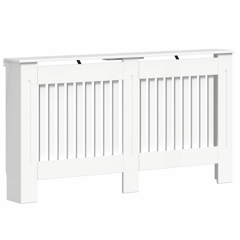 vidaXL Radiátor fedezék Magas Fényű Fehér 152 x 19 x 81,5 cm Faanyag