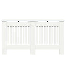 vidaXL Radiátor fedezék Magas Fényű Fehér 152 x 19 x 81,5 cm Faanyag