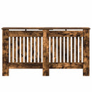 vidaXL Radiátor fedezék Füstölt tölgy 152 x 19 x 81,5 cm Faanyag