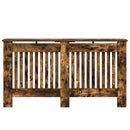 vidaXL Radiátor fedezék Füstös Tölgy 152 x 19 x 81,5 cm Szerelt Fa