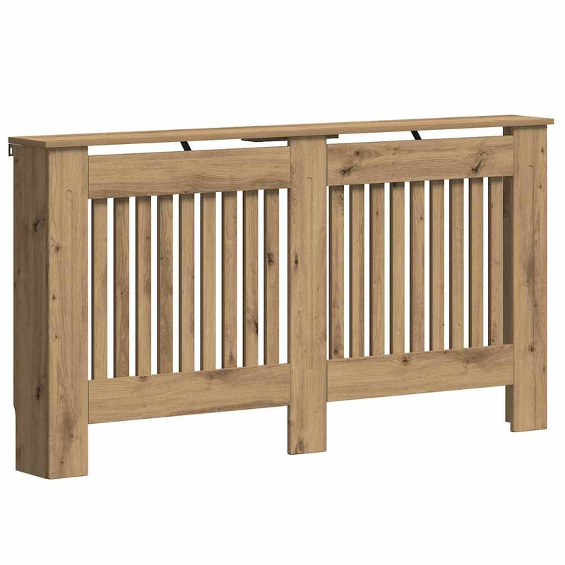 vidaXL Radiátor fedezék Artisan tölgy 152 x 19 x 81,5 cm Faanyag