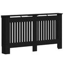 vidaXL Radiátor fedezék Fekete Tölgy 152 x 19 x 81,5 cm Szerelt Fa