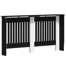vidaXL Radiátor fedezék Fekete Tölgy 152 x 19 x 81,5 cm Szerelt Fa