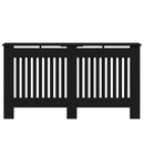 vidaXL Radiátor fedezék Fekete tölgy 152 x 19 x 81,5 cm Faanyag