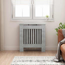 vidaXL Radiátor fedezék Betonszürke 78 x 19 x 81,5 cm Szerelt Fa