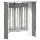 vidaXL Radiátor fedezék Betonszürke 78 x 19 x 81,5 cm Szerelt Fa