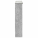 vidaXL Radiátor fedezék Betonszürke 78 x 19 x 81,5 cm Szerelt Fa
