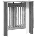 vidaXL Radiátor fedezék Szürke Sonoma 78 x 19 x 81,5 cm Szerelt Fa