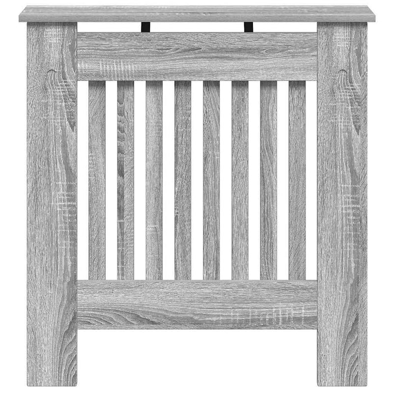 vidaXL Radiátor fedezék Szürke Sonoma 78 x 19 x 81,5 cm Faanyag