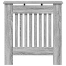 vidaXL Radiátor fedezék Szürke Sonoma 78 x 19 x 81,5 cm Szerelt Fa