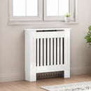 vidaXL Radiátor fedezék Magas Fényű Fehér 78 x 19 x 81,5 cm Faanyag