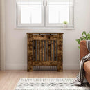 vidaXL Radiátor fedezék Füstös Tölgy 78 x 19 x 81,5 cm Szerelt Fa