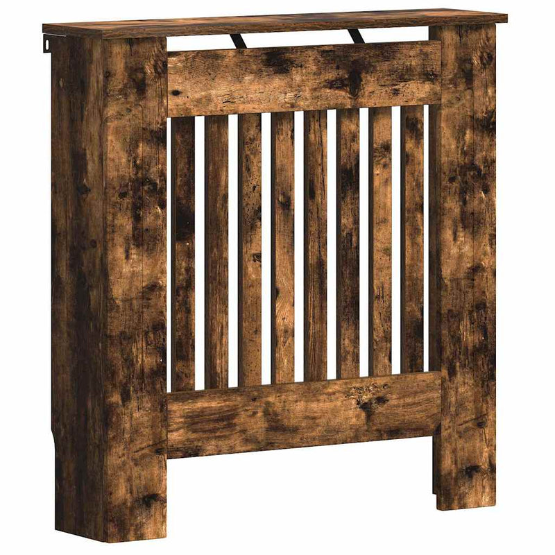 vidaXL Radiátor fedezék Füstölt tölgy 78 x 19 x 81,5 cm Faanyag