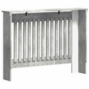 vidaXL Radiátor fedezék Beton Szürke 112 x 19 x 81,5 cm Faanyag
