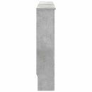 vidaXL Radiátor fedezék Betonszürke 112 x 19 x 81,5 cm Szerelt Fa